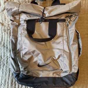 Nike Men's Sage Green and Black Backpack